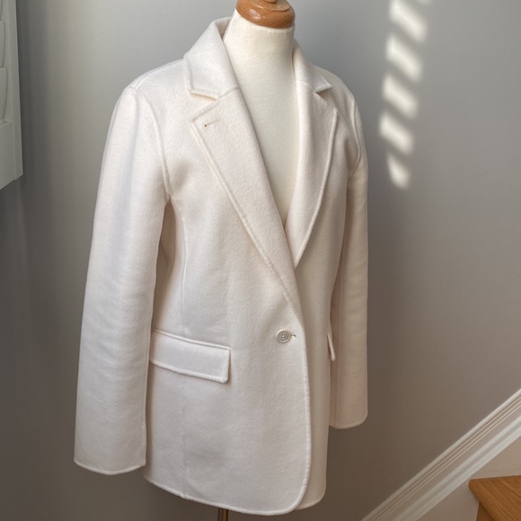 BANANA REPUBLIC Unlined Double-Faced Jacket in White - Picture 3 of 15